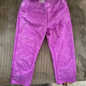 Under Armour Kids' Snakeskin Patterned Leggings - Vibrant Pink